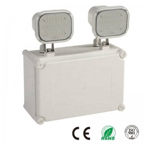 Luce di emergenza industriale a LED doppia 2x6W IP65