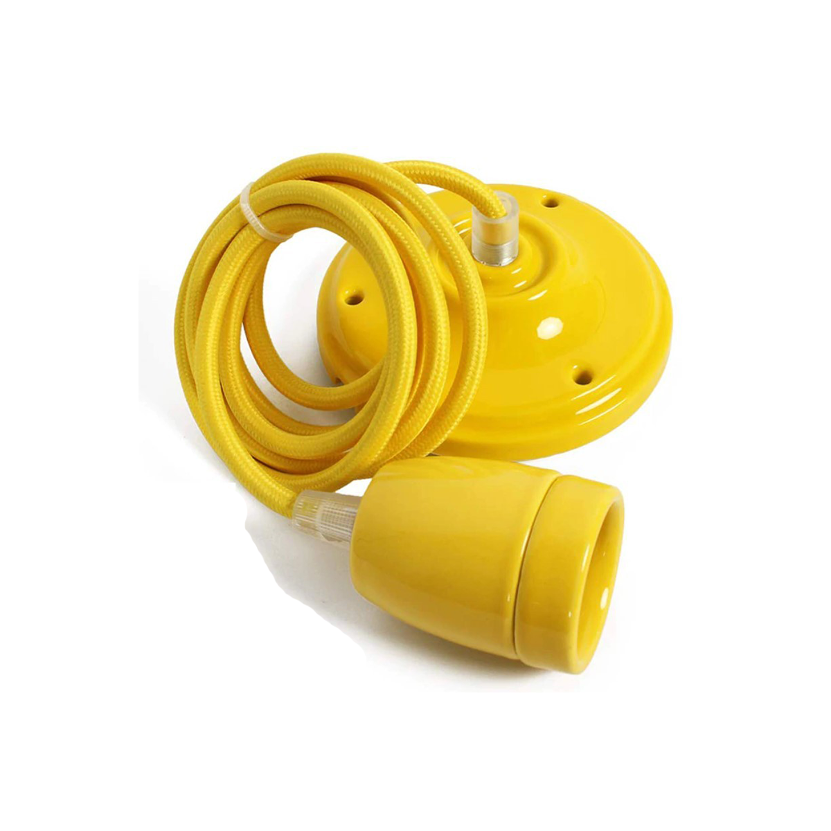 Portalampada a sospensione giallo