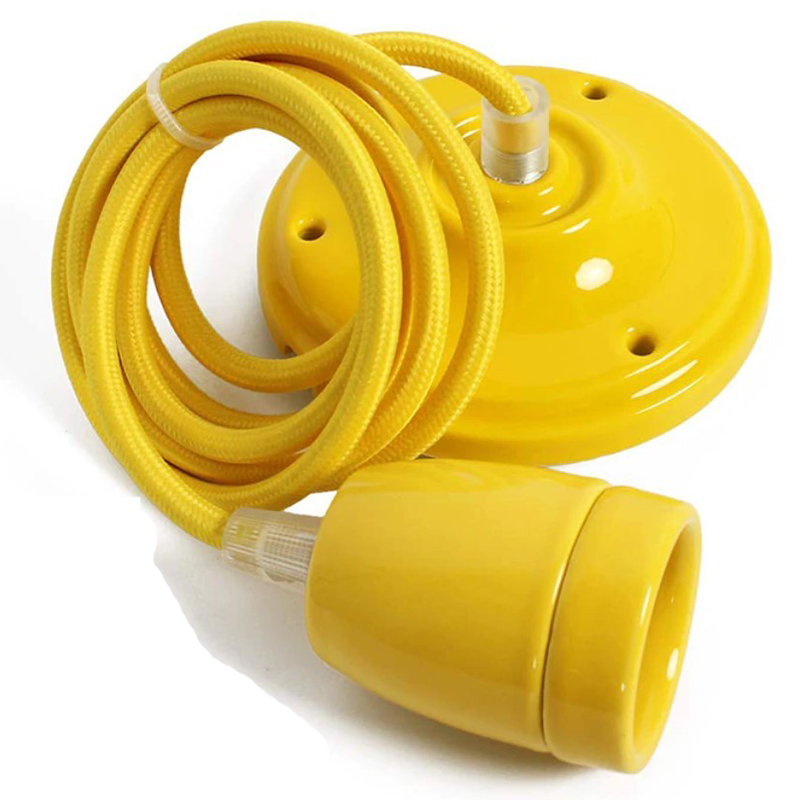 Portalampada a sospensione giallo