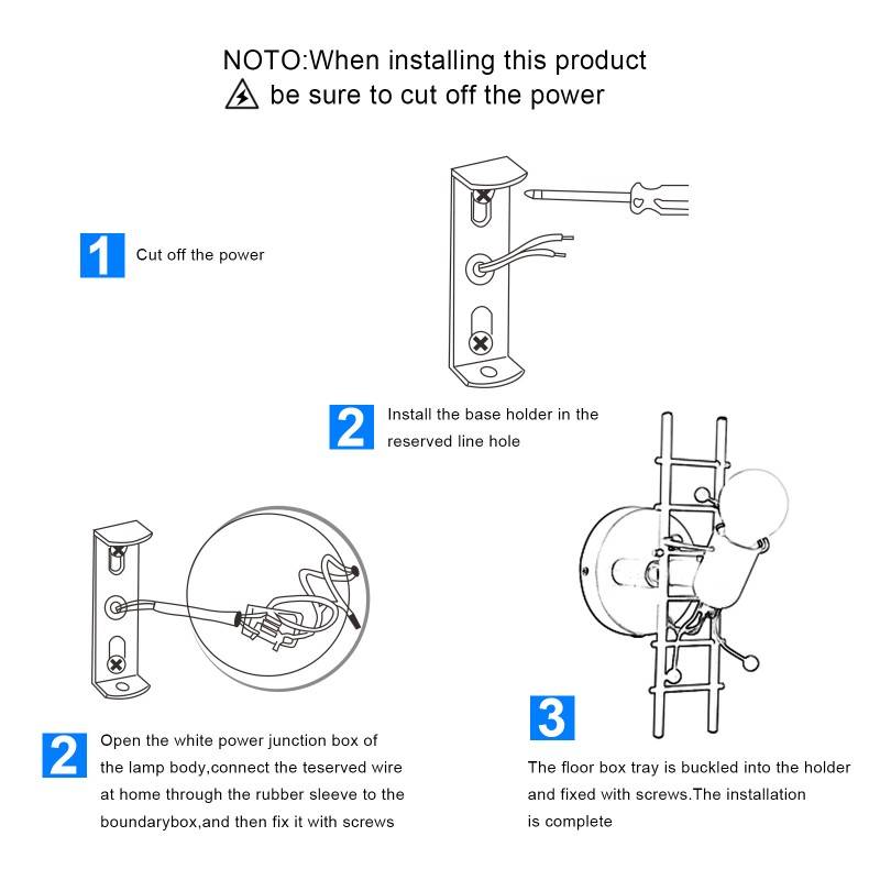 installazione della luce a parete installazione della luce a parete