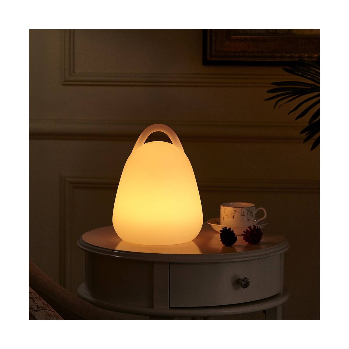 Lampada da tavolo LED wireless 2,4W - RGBW - Ricaricabile - IP65