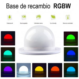 Kit di ricambio per palla luminosa da esterno ricaricabile RGBW 3W