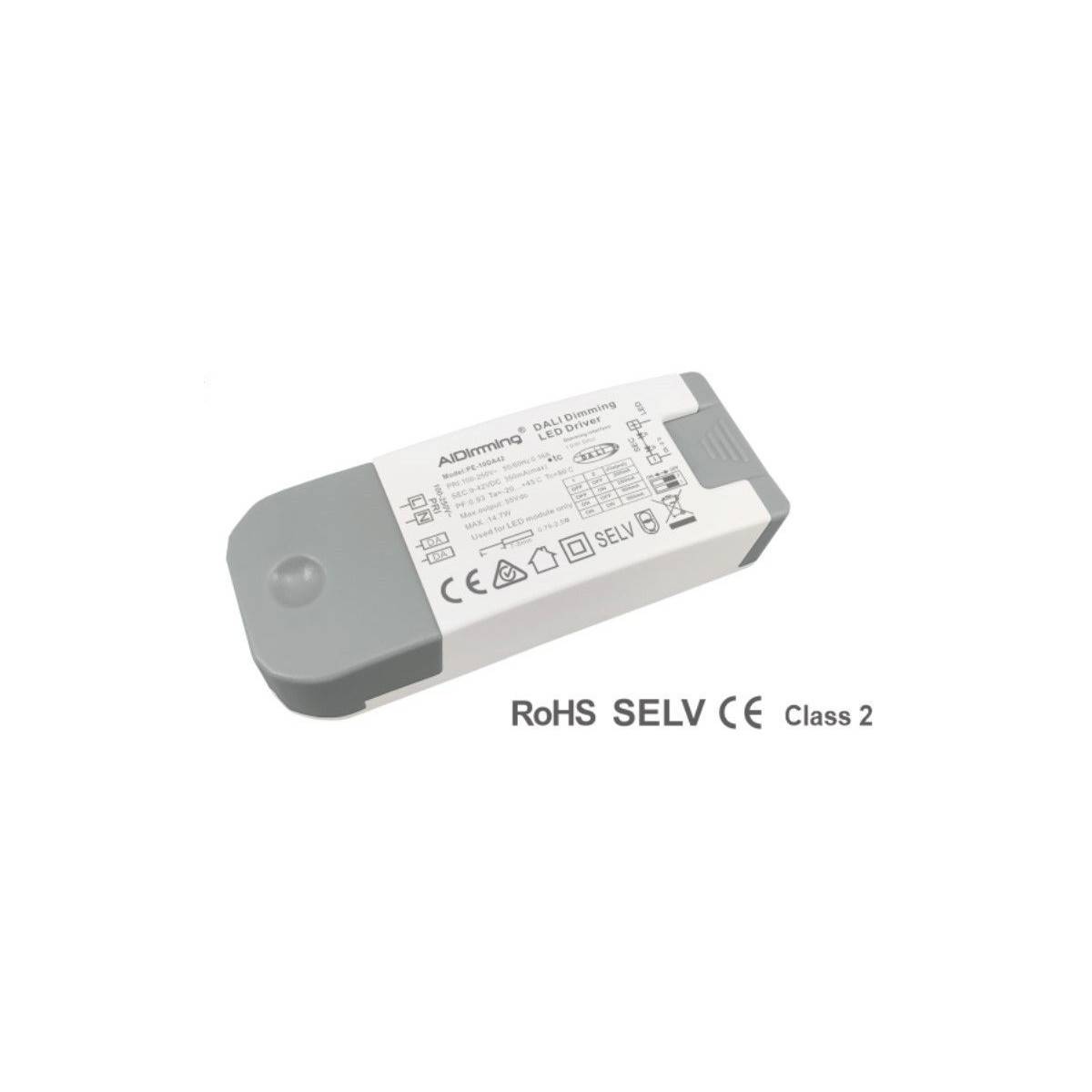 Driver DALI e PUSH multicorrente 9-42V da 200 a 350 MA