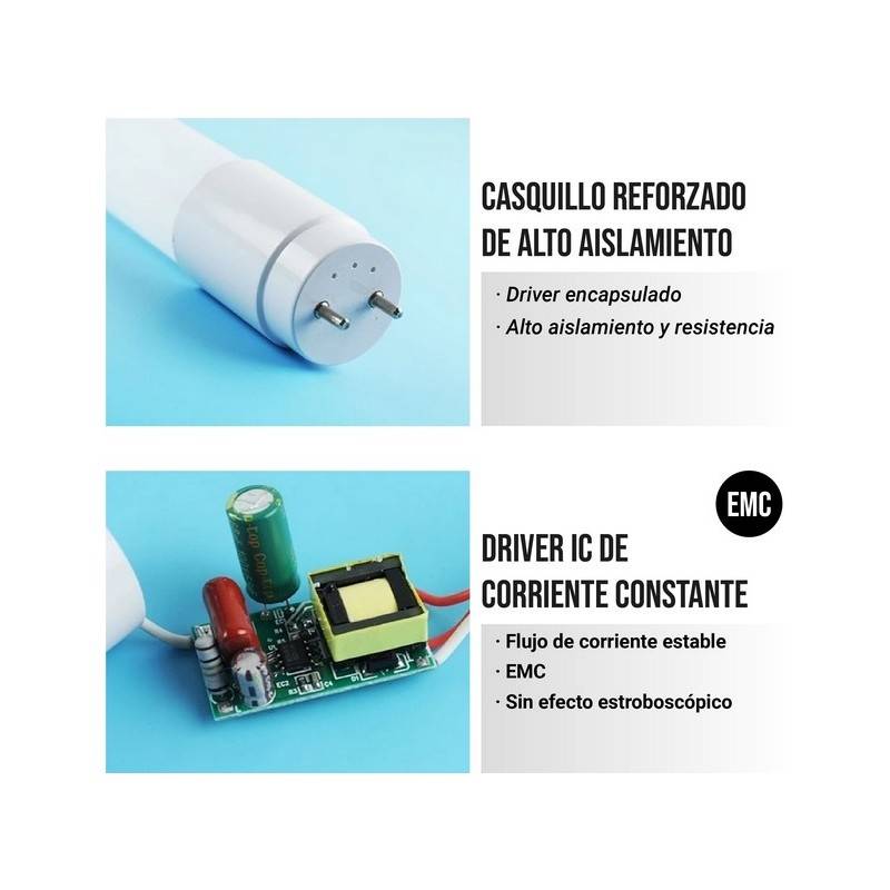 Tubo LED T8 150cm 24W ad alta efficienza 140 LM/W