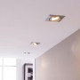 Anelli da incasso per downlight quadrati inclinabili GU10, MR16