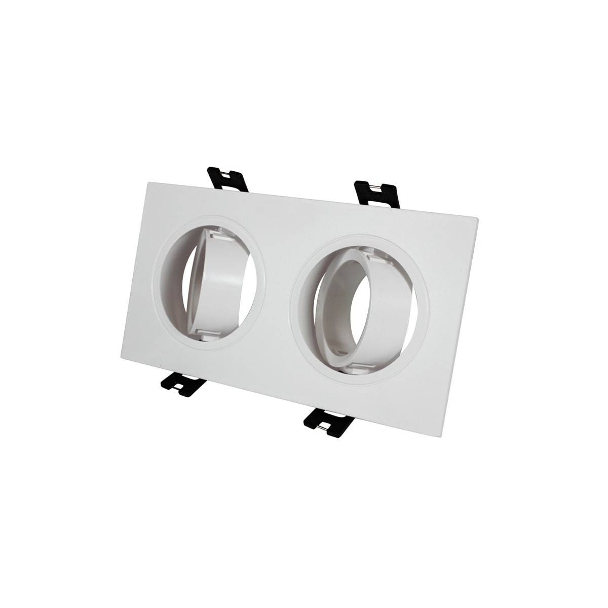 Downlight orientabile da incasso Kardan per 2 lampadine GU10, MR16