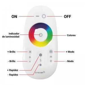 Controller + telecomando LED RGBW 12/24V 4 canali