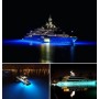 Luce LED RGB da incasso per tappi di scarico nelle imbarcazioni 27W 12V acciaio inox 316L