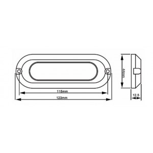 SLIM 30W 9-32V in acciaio inox 316L IP68 lampada LED sommergibile da superficie