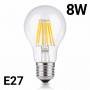 Lampadina a filamento LED E27 8W A60