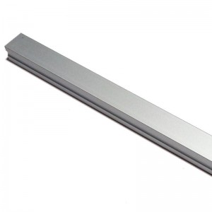 Profilo superficiale in alluminio estruso 17x15mm (Bar 2ml)