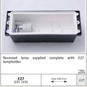 Fumagalli LETI 300 E27 6W LED da incasso