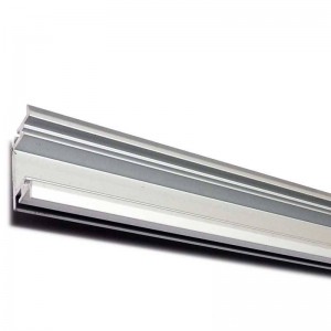 Profilo in alluminio 27x11mm da incassare nel pavimento impermeabile (Bar 2ml)