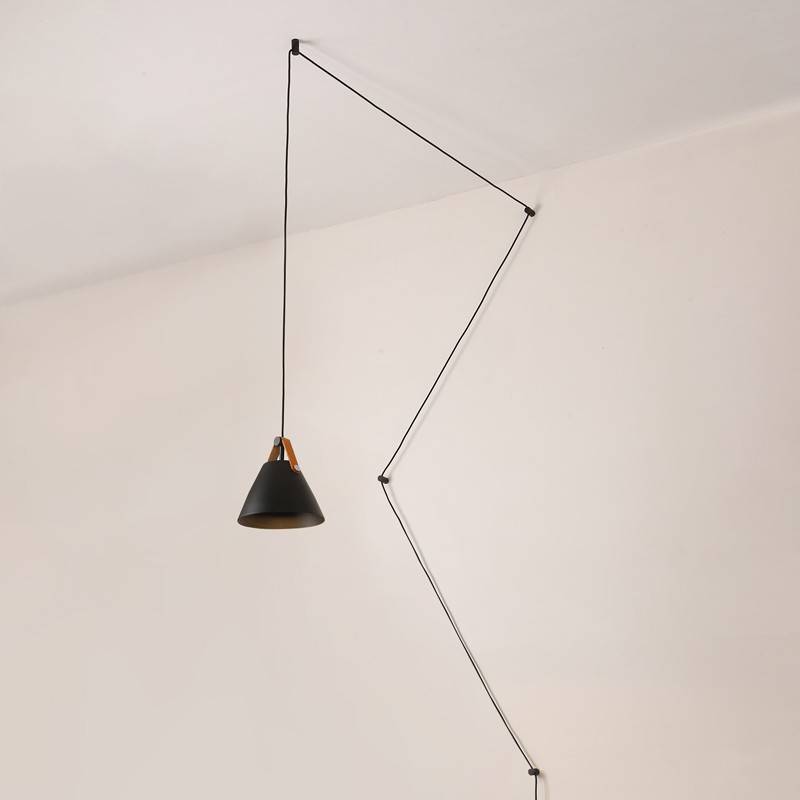 Lampada a sospensione "Sam" con zoccolo