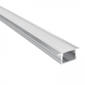 Profilo superficiale in alluminio 18x12mm per striscia led 15mm