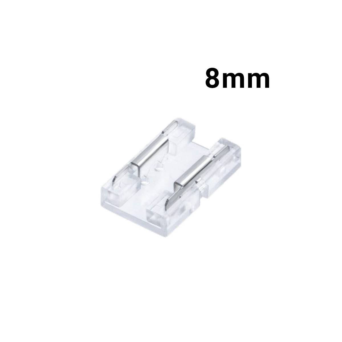 Connettore rapido CLIP INVISIBILE 2 pin Connessione da striscia a striscia monocolore 8mm IP20