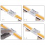 Connettore strip to strip COB CLIP INVISIBILE 2 pin 8mm IP20