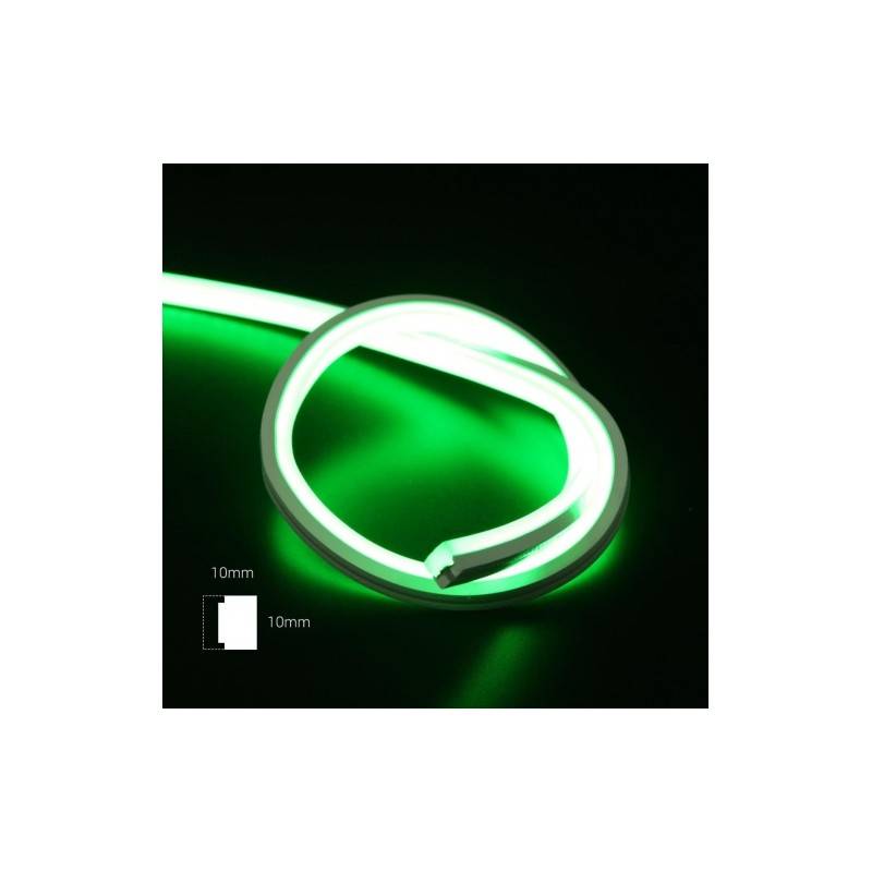 Neon LED flessibile 24V DC - 10X10mm - 5 metri - IP67 - 14W/m - Curvatura verticale