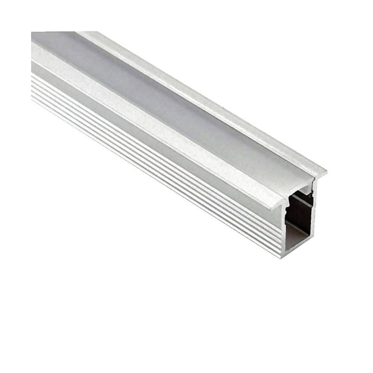 Profilo in alluminio 23x8 mm per montaggio a incasso