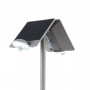 Lampione con doppio pannello solare e sensore IP44