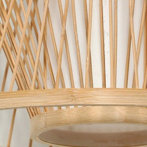 dettaglio bambù, lampada a sospensione