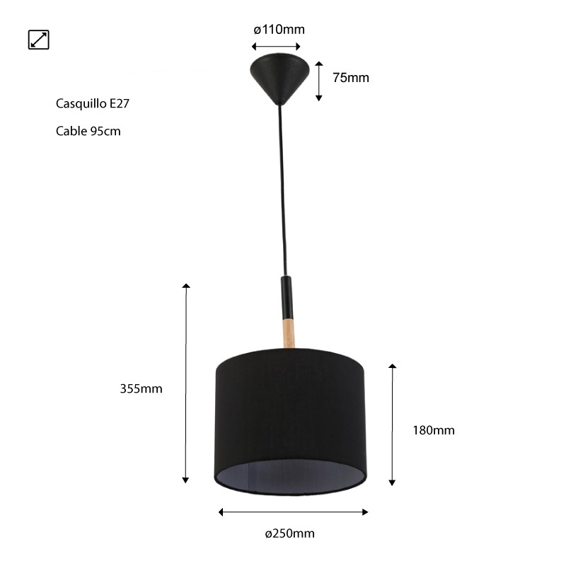 Dimensioni delle lampade Dimensioni delle lampade