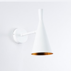 Lampada da parete orientabile per interni bianco e oro - stile art deco nordico