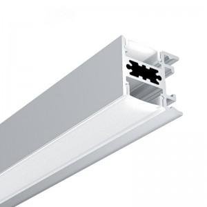 Profilo doppio in alluminio per striscia LED - 23,5x22,6 mm - Striscia ≤ 12 mm - 2 metri