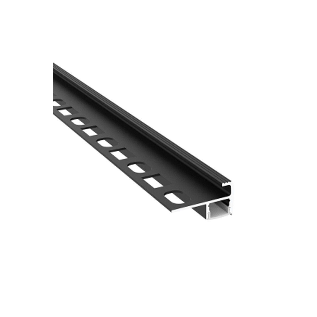 Profilo di integrazione a gradini con striscia LED 40x22x200mm