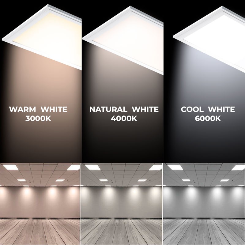 Pannello LED slim da superficie 120X30 cm - Driver Philips - 44W - UGR19 - Con KIT di montaggio