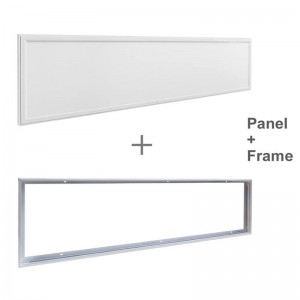 Pannello LED slim da superficie 120X30 cm - Driver Philips - 44W - UGR19 - Con KIT di montaggio