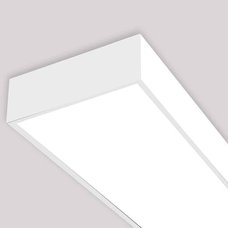 Pannello LED slim da superficie 120X30 cm - Driver Philips - 44W - UGR19 - Con KIT di montaggio