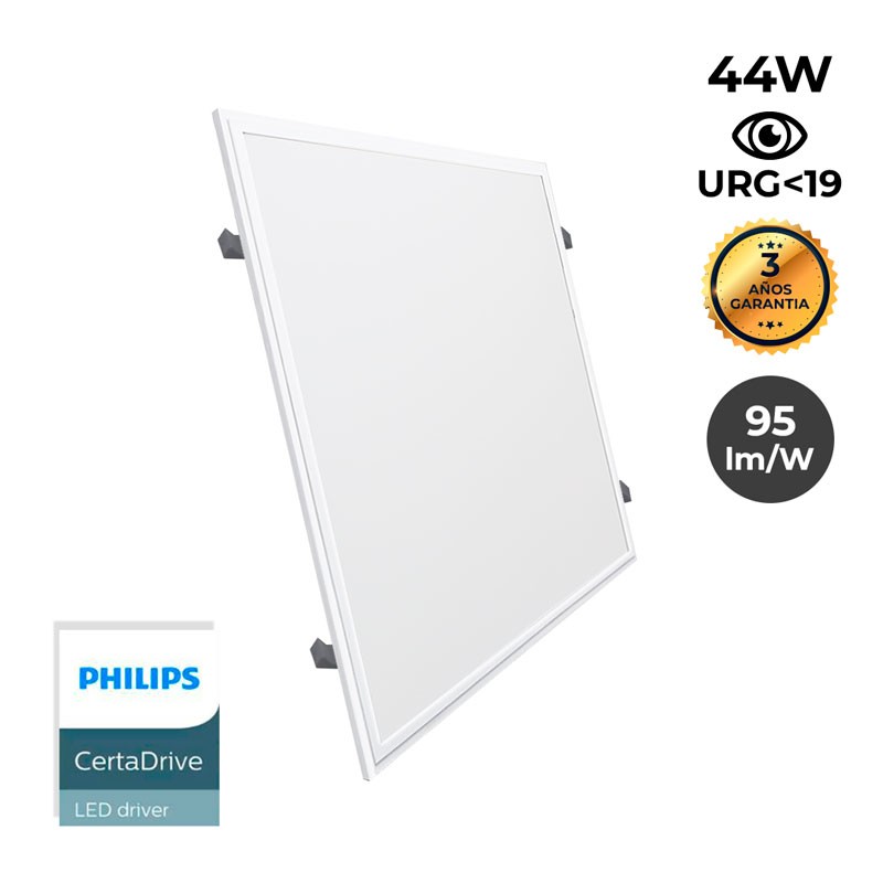 Pannello LED 60X60cm con KIT da incasso 44W UGR19 Driver Philips