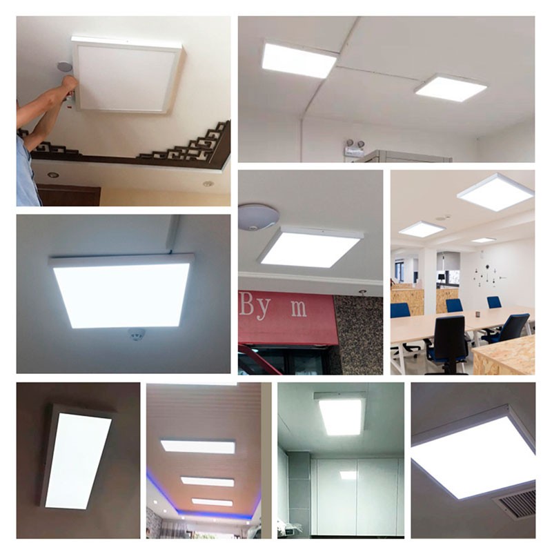 Pannello LED slim da superficie 60x60cm - Driver OSRAM - 40W - UGR18 - CRI90 - Con KIT di montaggio