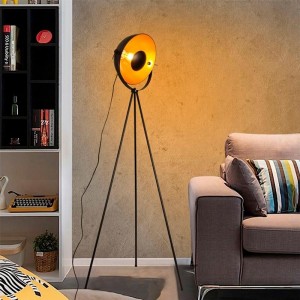 Lampada da terra vintage con treppiede "Galilen" + lampadina RGBW + CCT WiFi - 9W