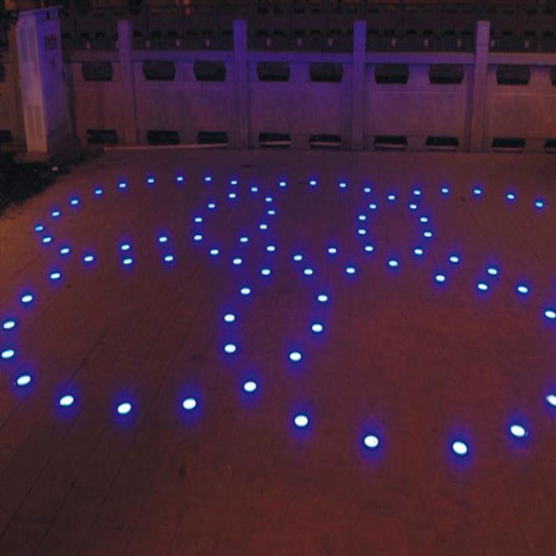 Kit 6 faretti LED da incasso a terra LED 0,3W - 12V-DC - IP67