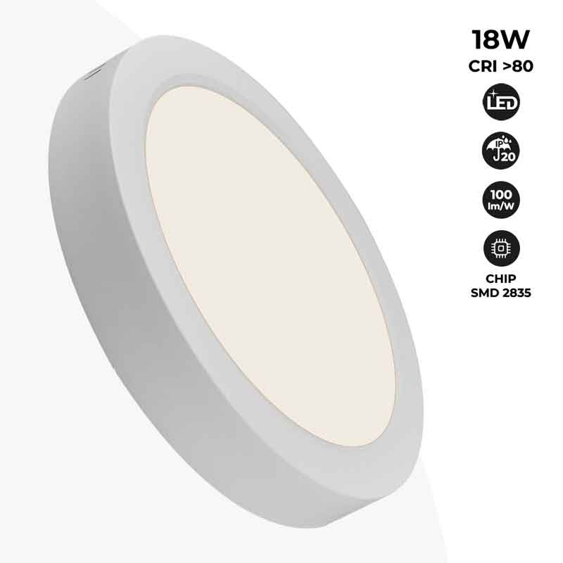 Plafoniera LED montata a superficie DOB 18W ad alta efficienza