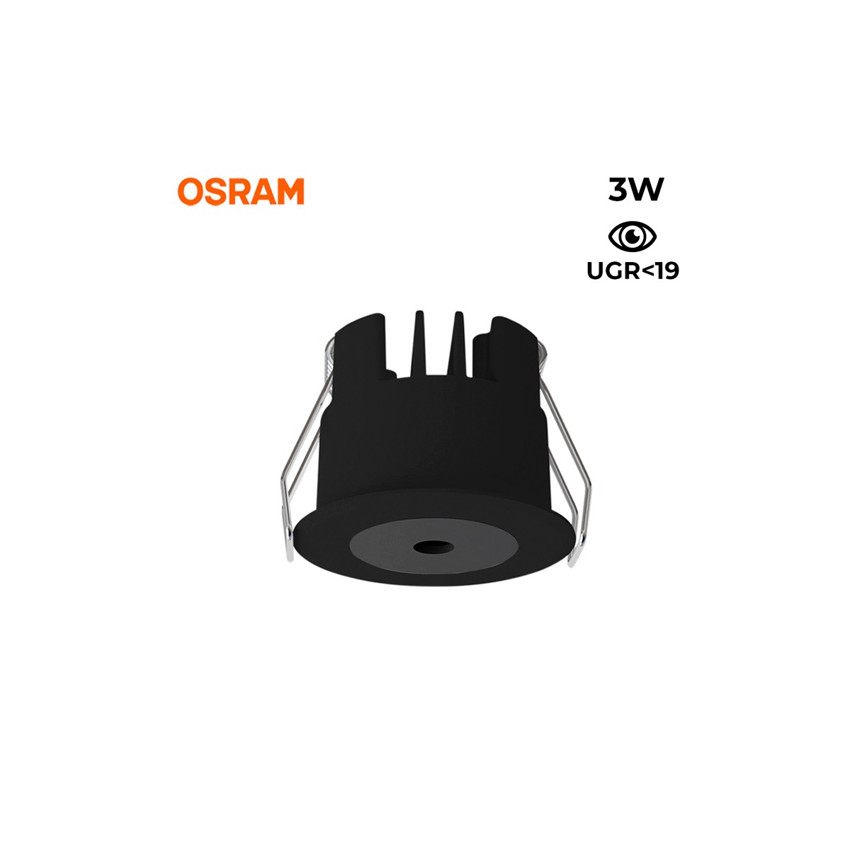 Downlight LED Mini 3W da incasso LED Low UGR 40x32,1mm