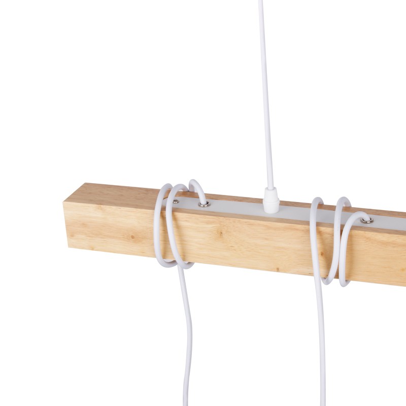 Lampada a sospensione in legno "Otto" in stile vintage e rustico E27 Lampada a sospensione in legno "Otto" in stile vintage e rustico E27