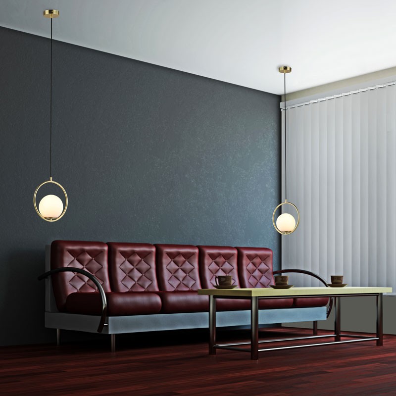 Lampada da soffitto dorata