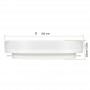 Plafoniera LED circolare bianca 24W CCT 2640lm IP65