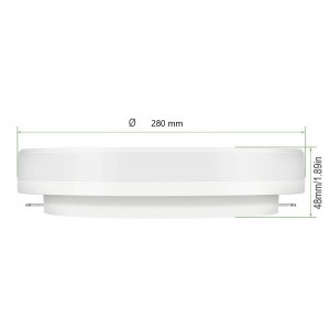 Plafoniera LED circolare bianca 24W CCT 2640lm IP65