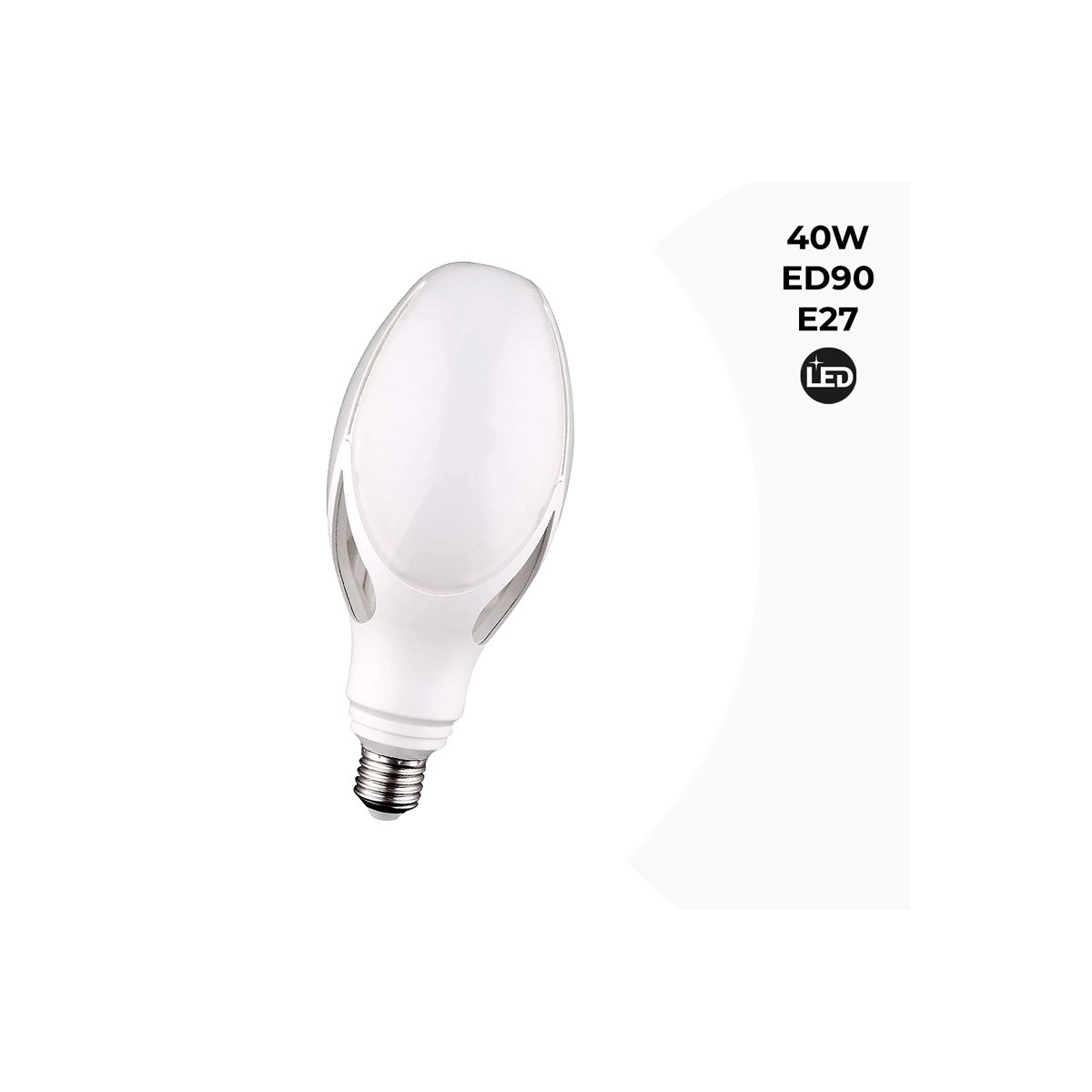 Lampadina LED ED90 E27 per lampione 40W