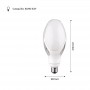 Lampadina LED ED90 E27 per lampione 40W