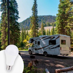 Lampadina 12-24V 8W E27 A60 per caravan, camper e barche