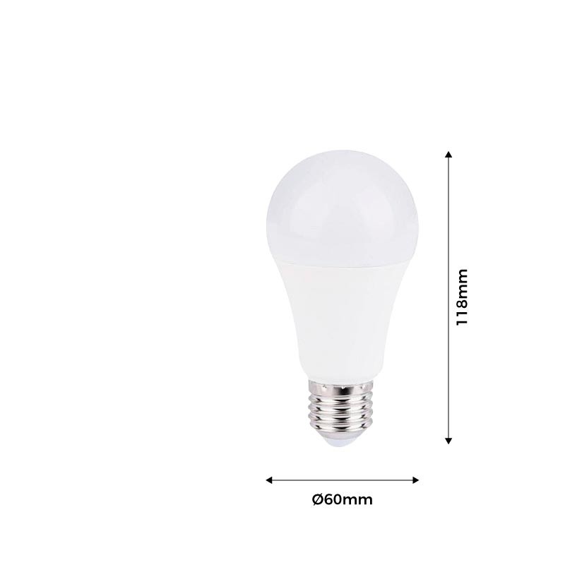 Lampadina E27 a 12V A60 8W Luci per roulotte, campeggio e barche