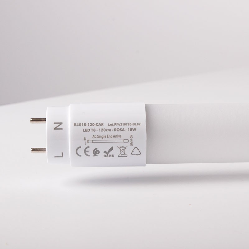 Tubo LED T8 speciale per macelleria 120cm 18W