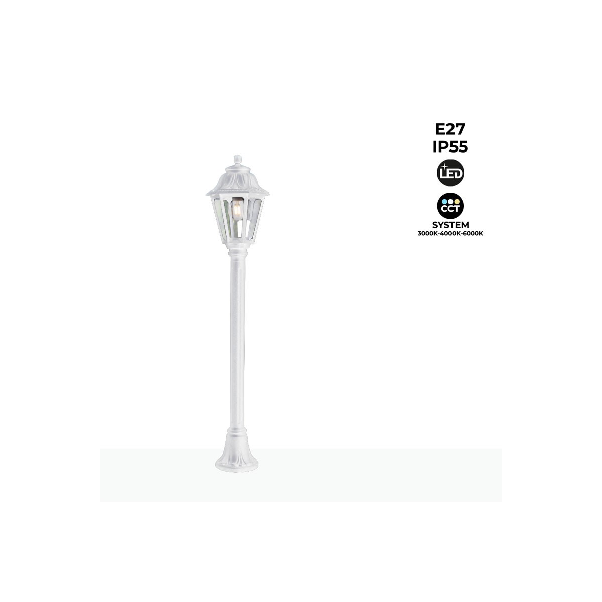 Lampione LED da esterni FUMAGALLI MIZAR/ANNA - 110 cm - 8,5W - E27 - IP55