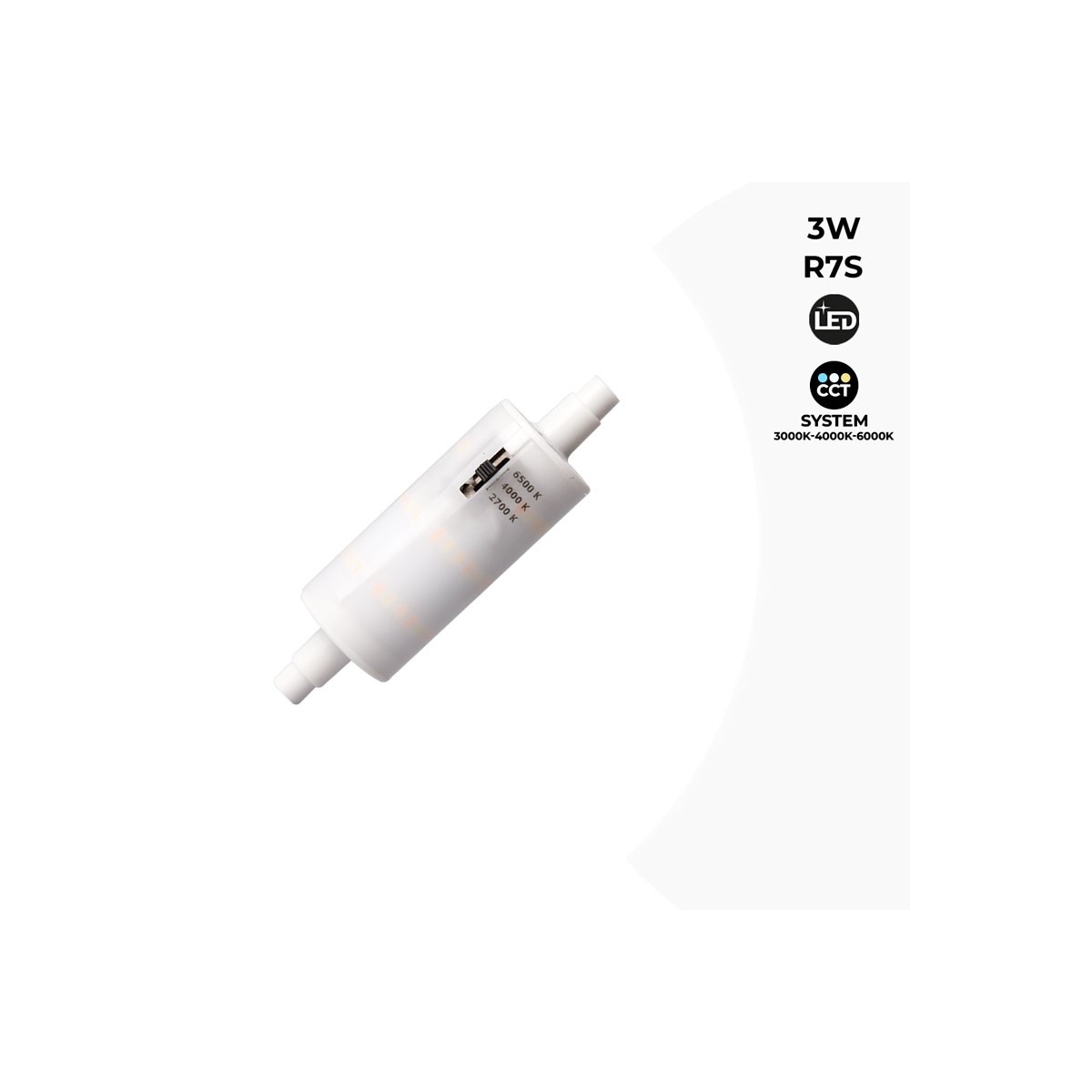 Lampadina LED R7S Fumagalli 78mm 4W 400Lm 100-240V cct