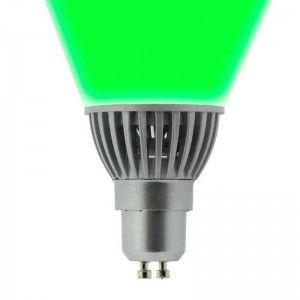 KIT Paletto da giardino + lampadina GU10 LED 5W verde